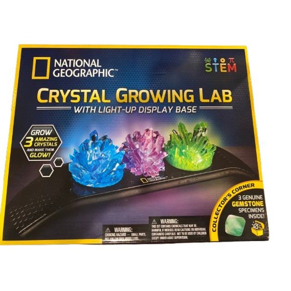 National Geographic Crystal Growing Lab Light-Up Display Base STEM Kit